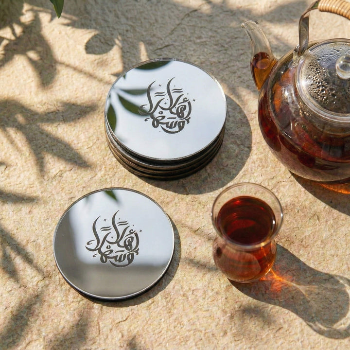 Modern Islamic Acrylic Coasters – Ramadan Table Decor