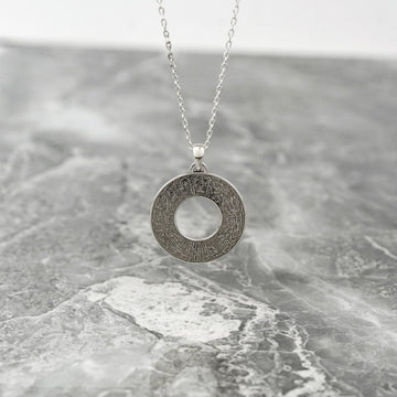 Ayatul Kursi Circle Muslim Jewelry - 18K Gold Plated Silver Pendant - Islamic Wall Art Store