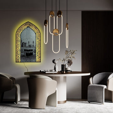Ayatul Kursi Metal Islamic Wall Art with Translation, Transliteration in English and Led - Islamic Wall Art Store