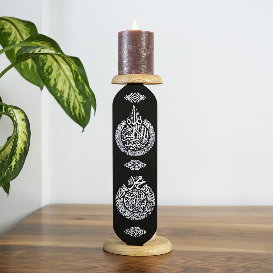 ayatul-kursi-salawat-islamic-candle-holder-black-circular-calligraphy-style-islamicwallartstore