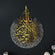 Ayatul Kursi – Islamische Wandkunst, glänzendes Metall | Baqarah-Vers 255 in Mehrfarben