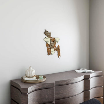 Bangladesh Country Map - Wooden Wall Decor - Islamic Wall Art Store