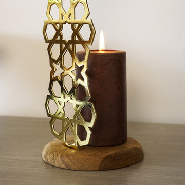 beautifully-crafted-geometric-design-candle-holder-shiny-gold-islamicwallartstore