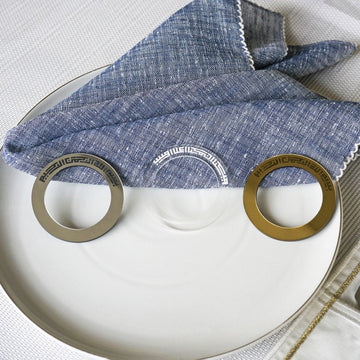 Bismillah Kufic circular napkin holder in transparent