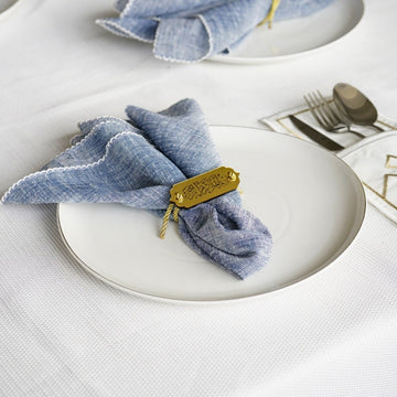 Bismillah Napkin Holder with Hanging String - Suhoor&Iftar Table Decor, 6 - 12 Pcs - Islamic Wall Art Store