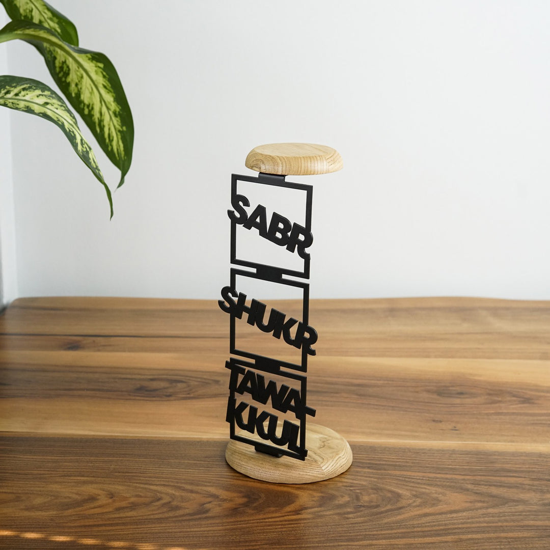 black-islamic-candleholder-with-powerful-dhikrs-design-start-with-bismillah-islamicwallartstore