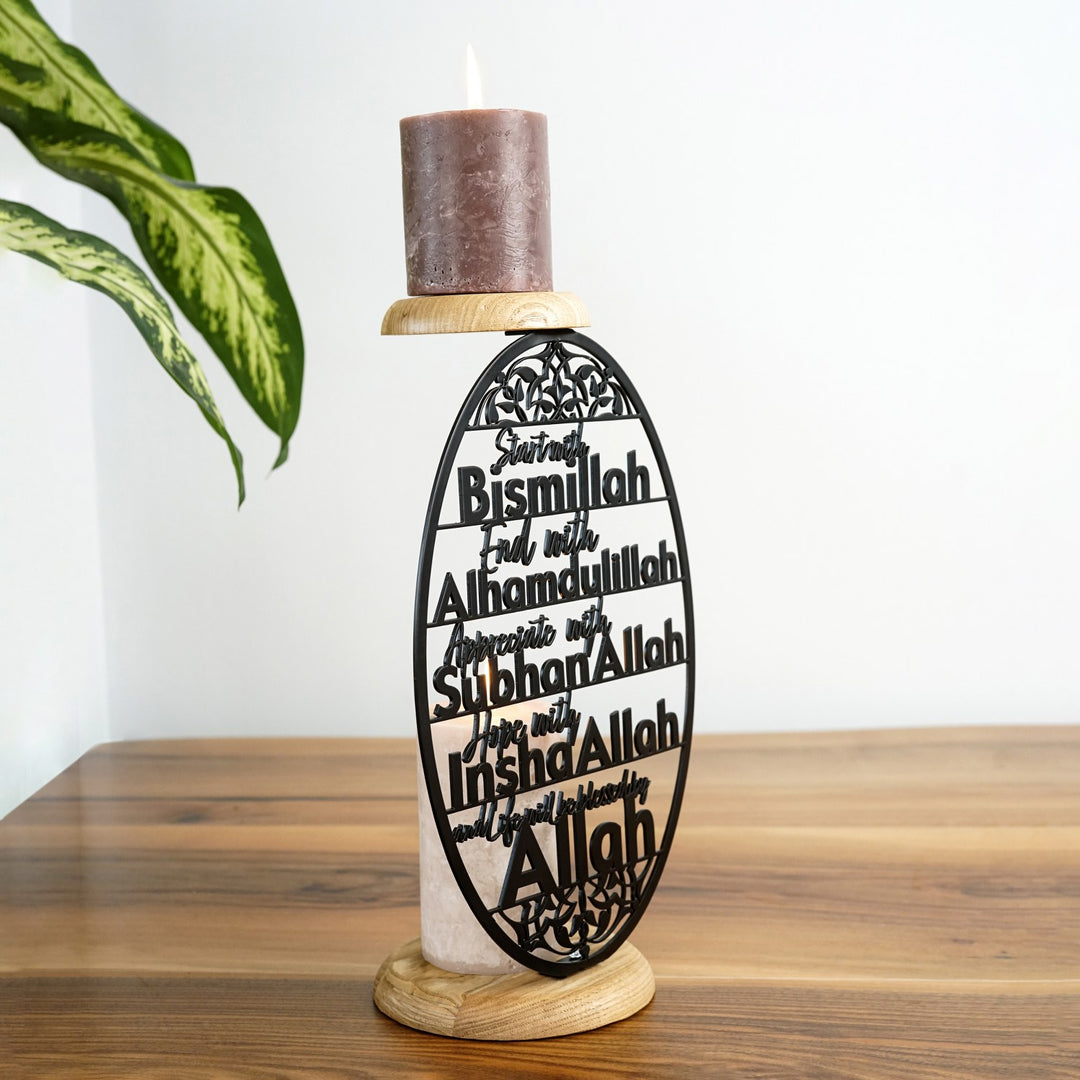 black-ramadan-gift-islamic-candleholder-with-powerful-dhikrs-islamicwallartstore