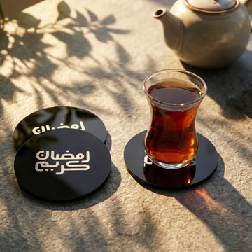 قواعد أكواب أكريليك إسلامية عصرية – ديكور طاولة رمضان