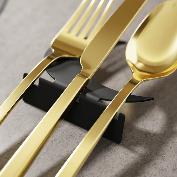 Crescent Moon Metal Cutlery Holder – Ramadan Table Decor