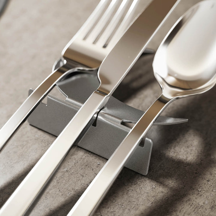 Crescent Moon Metal Cutlery Holder – Ramadan Table Decor