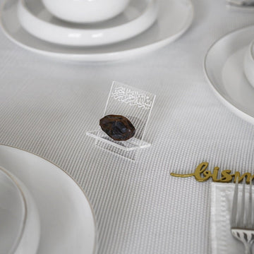 Date Holders for Iftar Table Decoration, 6 pcs Ramadan Date Stands with Bismillah Calligraphy - Islamic Wall Art Store