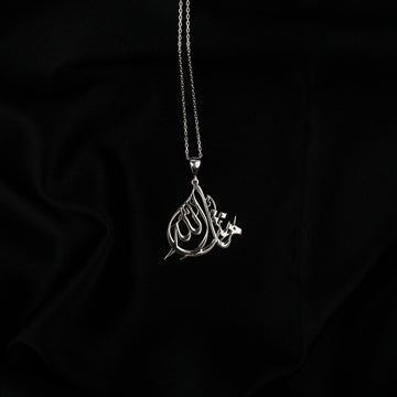 Mashallah Diwani necklace, silver pendant