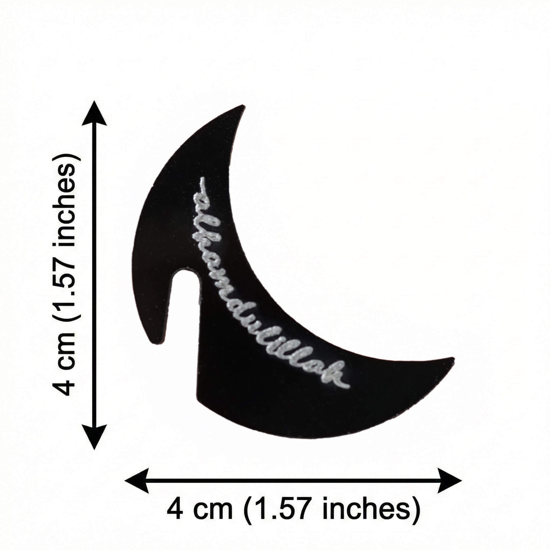 Crescent Moon Acrylic Drink Markers – Islamic Glass Charms