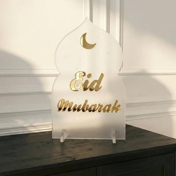Déco de table cosmique Aïd Moubarak – Support lune et étoiles