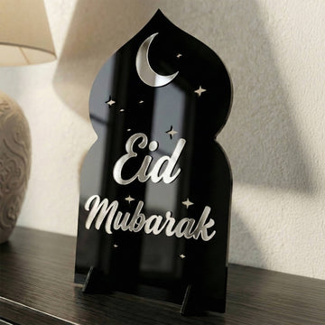 Déco de table cosmique Aïd Moubarak – Support lune et étoiles