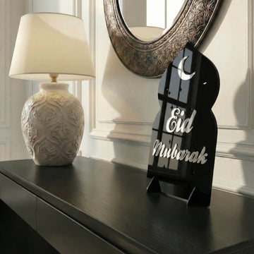 Déco de table cosmique Aïd Moubarak – Support lune et étoiles