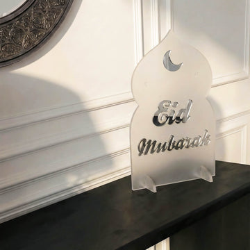 Déco de table cosmique Aïd Moubarak – Support lune et étoiles