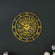 First Kalima metal wall clock with intricate Arabic calligraphy for Islamic home decor   
