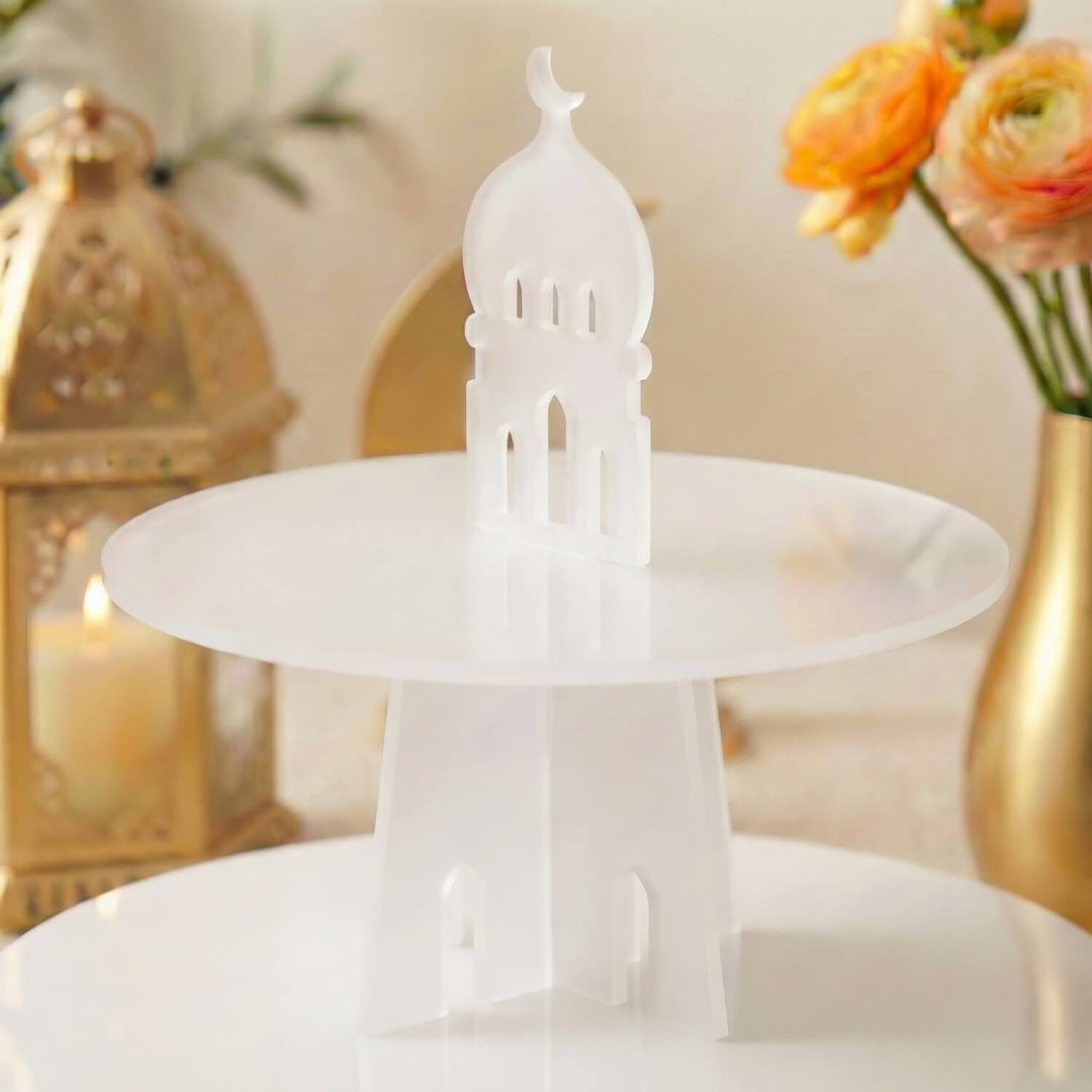 3-Tier Round Acrylic Serving Stand – Ramadan Date & Sweets Tower