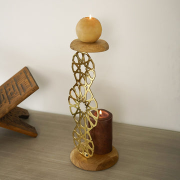 geometric-islamic-candle-holder-shiny-gold-masterpiece-home-decor-islamicwallartstore