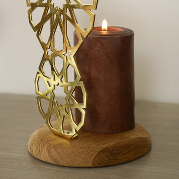 geometric-islamic-candle-holder-shiny-gold-prayer-room-decor-islamicwallartstore