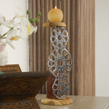 geometric-islamic-candle-holder-shiny-silver-elegant-islamic-home-decor-islamicwallartstore