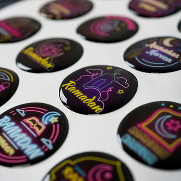 Neon Ramadan Sticker Set – Vibrant Islamic Decals