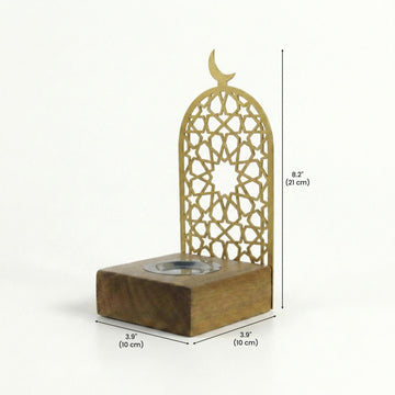 Mabkhara moderne haute – Brûle-encens à bakhoor sur base en bois