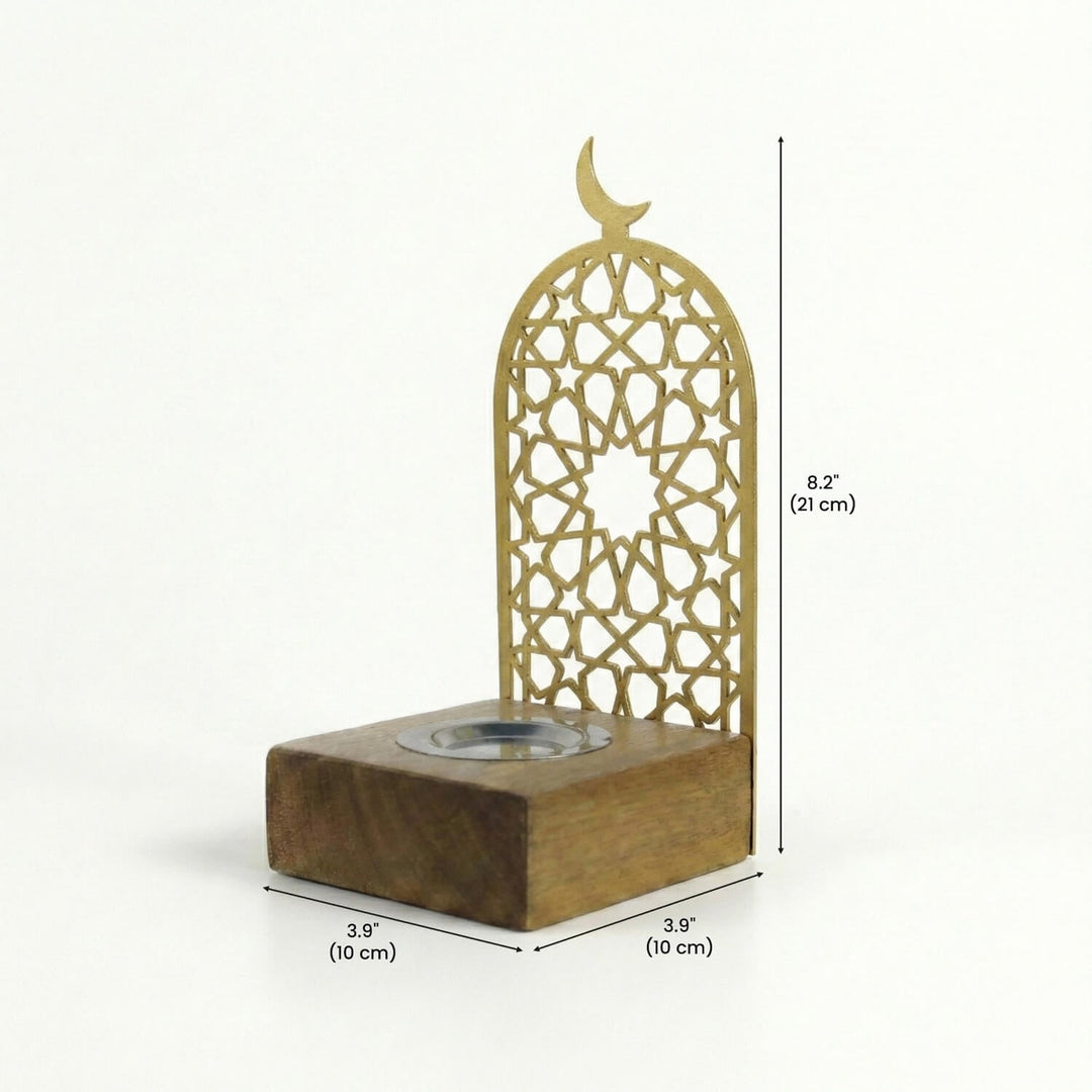Star Rosette pattern wooden base mabkhara