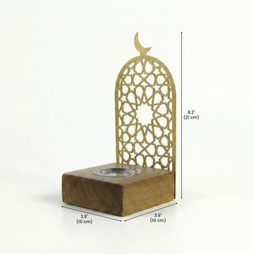Star Rosette pattern wooden base mabkhara