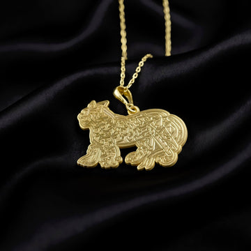 Nade Ali Lion Islamic Necklace - Sterling Silver Pendant