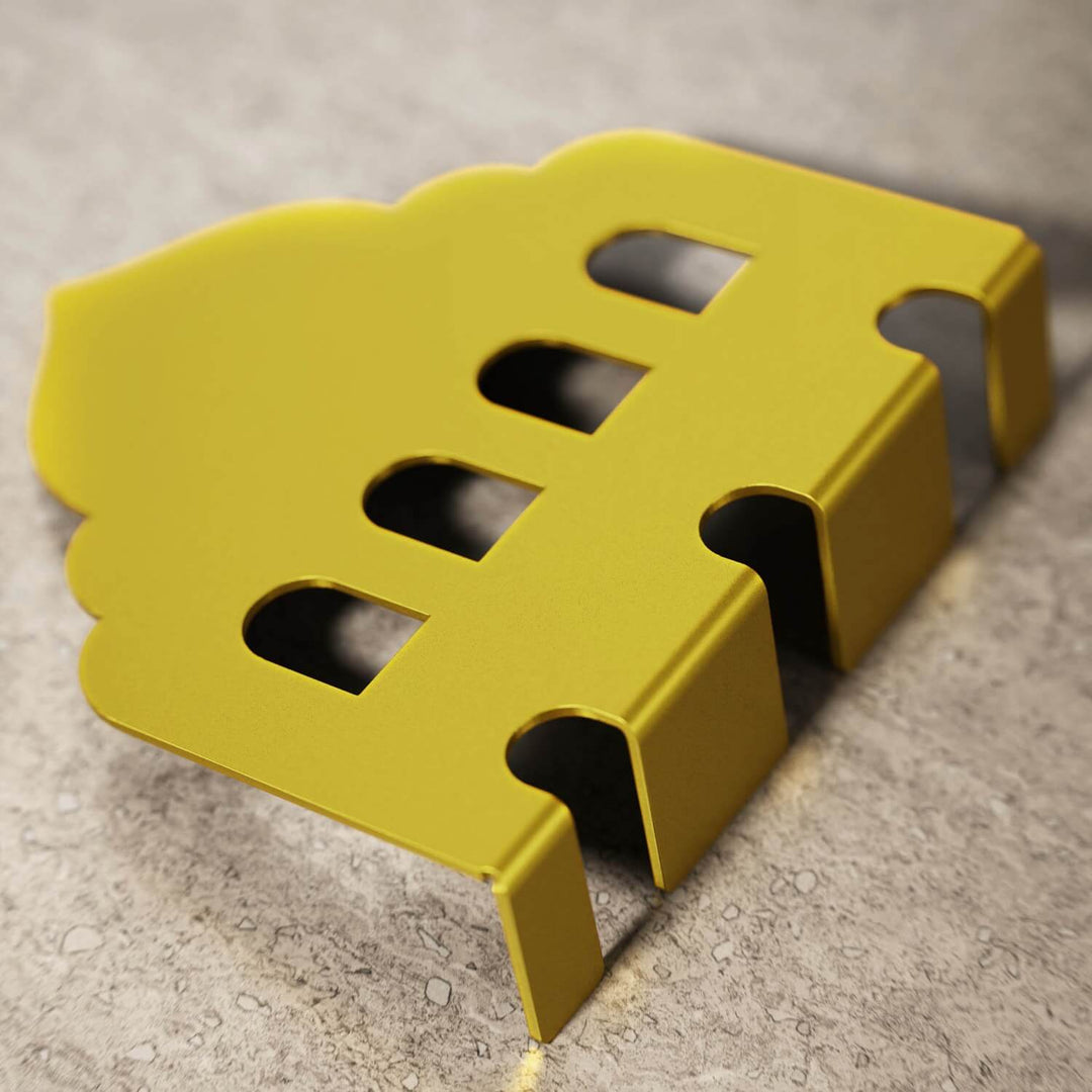 Mosque Dome metal cutlery holder in gold