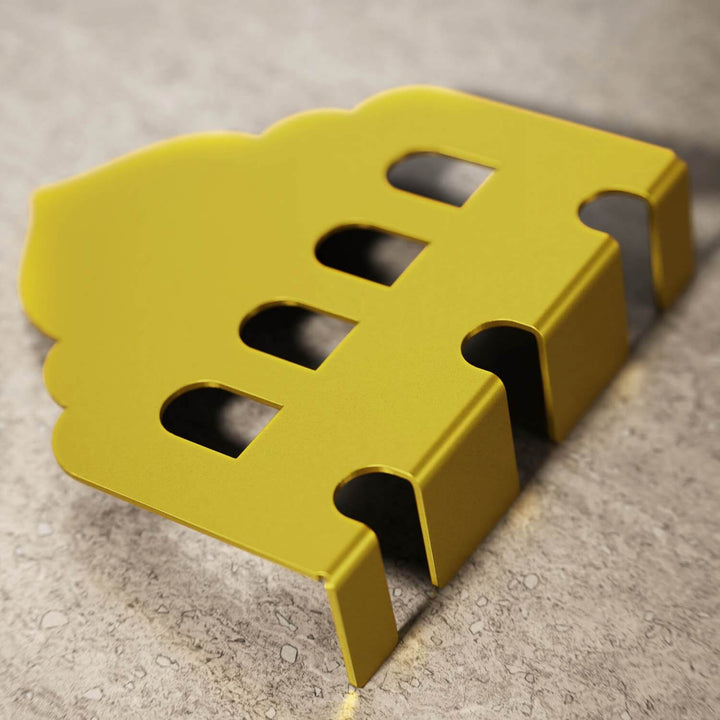 Mosque Dome metal cutlery holder in gold