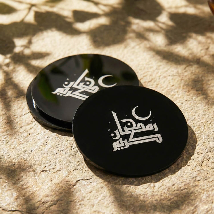 Modern Islamic Acrylic Coasters – Ramadan Table Decor