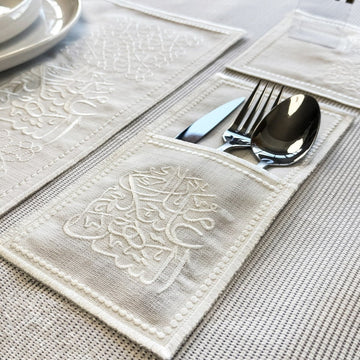 Home Kitchen Dining Table Decor 19 - Piece Cream Set for 6 - Islamic Wall Art Store