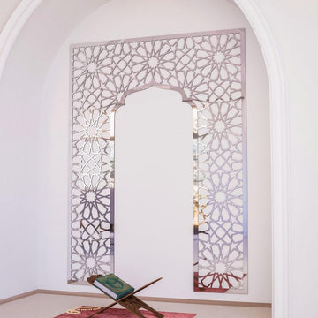 Home Mihrab Ideas - Wooden Islamic Wall Art | Elegant Prayer Room Decor - Islamic Wall Art Store