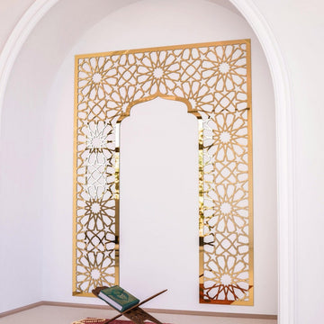 Home Mihrab Ideas - Wooden Islamic Wall Art | Elegant Prayer Room Decor - Islamic Wall Art Store