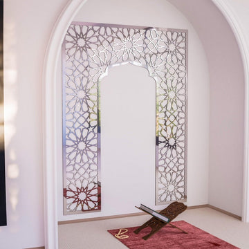 Home Mihrab Ideas - Wooden Islamic Wall Art | Elegant Prayer Room Decor - Islamic Wall Art Store