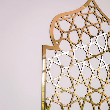 Home Prayer Niche Interior Mihrab - Islamic Gift | 8 - Pointed Star Motif - Islamic Wall Art Store