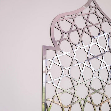 Home Prayer Niche Interior Mihrab - Islamic Gift | 8 - Pointed Star Motif - Islamic Wall Art Store