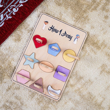 How I Pray for Kids – Islamic Play Art Decor | Help Kids Love Salah - Islamic Wall Art Store