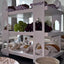 White 3-tier mosque serving stand on an iftar table, shared by @fatima_netef
