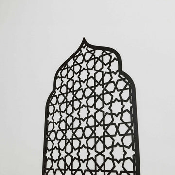 Interior Mihrab Islamic Wall Art - Wooden Prayer Niche | 8 - Pointed Star Motif - Islamic Wall Art Store
