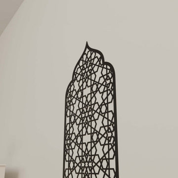 Interior Mihrab Wooden Prayer Niche - Islamic Home Decor | 6 - Pointed Star - Islamic Wall Art Store