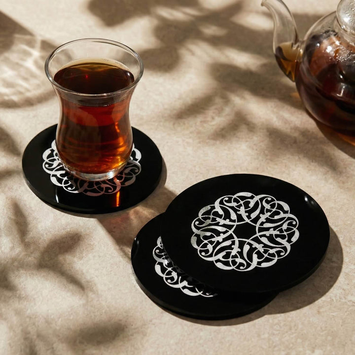 Modern Islamic Acrylic Coasters – Ramadan Table Decor