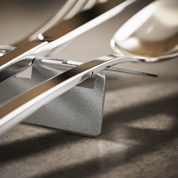 Crescent Moon Metal Cutlery Holder – Ramadan Table Decor