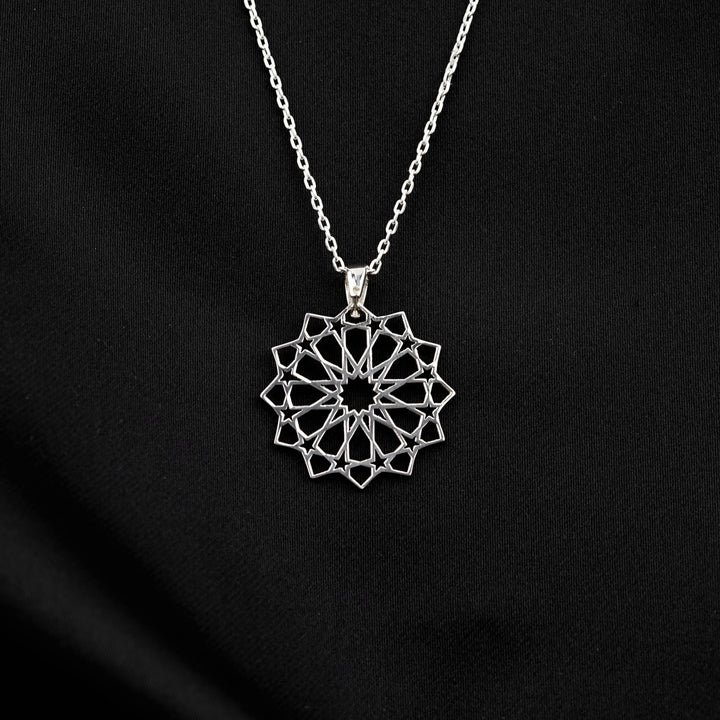 islamic-geometric-pattern-muslim-jewelry-18k-gold-plated-silver-pendant-elegant-muslim-jewelry-ideal-islamic-gift-islamicwallartstore