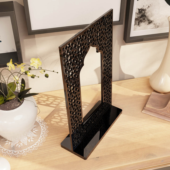 Islamic Mihrab Tabletop Decor – Modern Mosque Arch Art