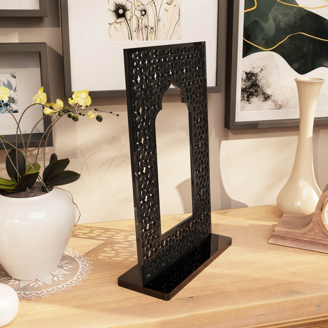 Islamic Mihrab Tabletop Decor – Modern Mosque Arch Art