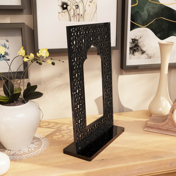 Islamic Mihrab Tabletop Decor – Modern Mosque Arch Art